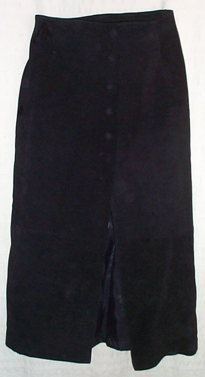 FAIRWEATHER Genuine Leather Suede Lined Skirt - Misses 10
