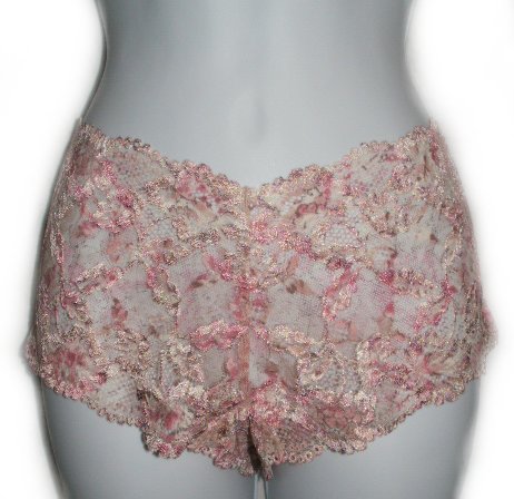 PINK LACE Stretch Lace Boyshorts Panty - Size L