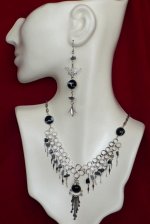 Alpaca Silver & Gemstone Necklace, Earring & Bracelet Set